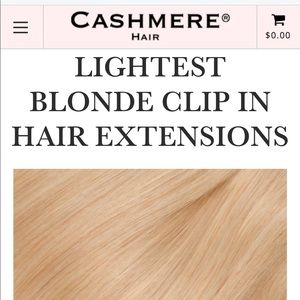 Cashmere Hair Extensions with travel bag!